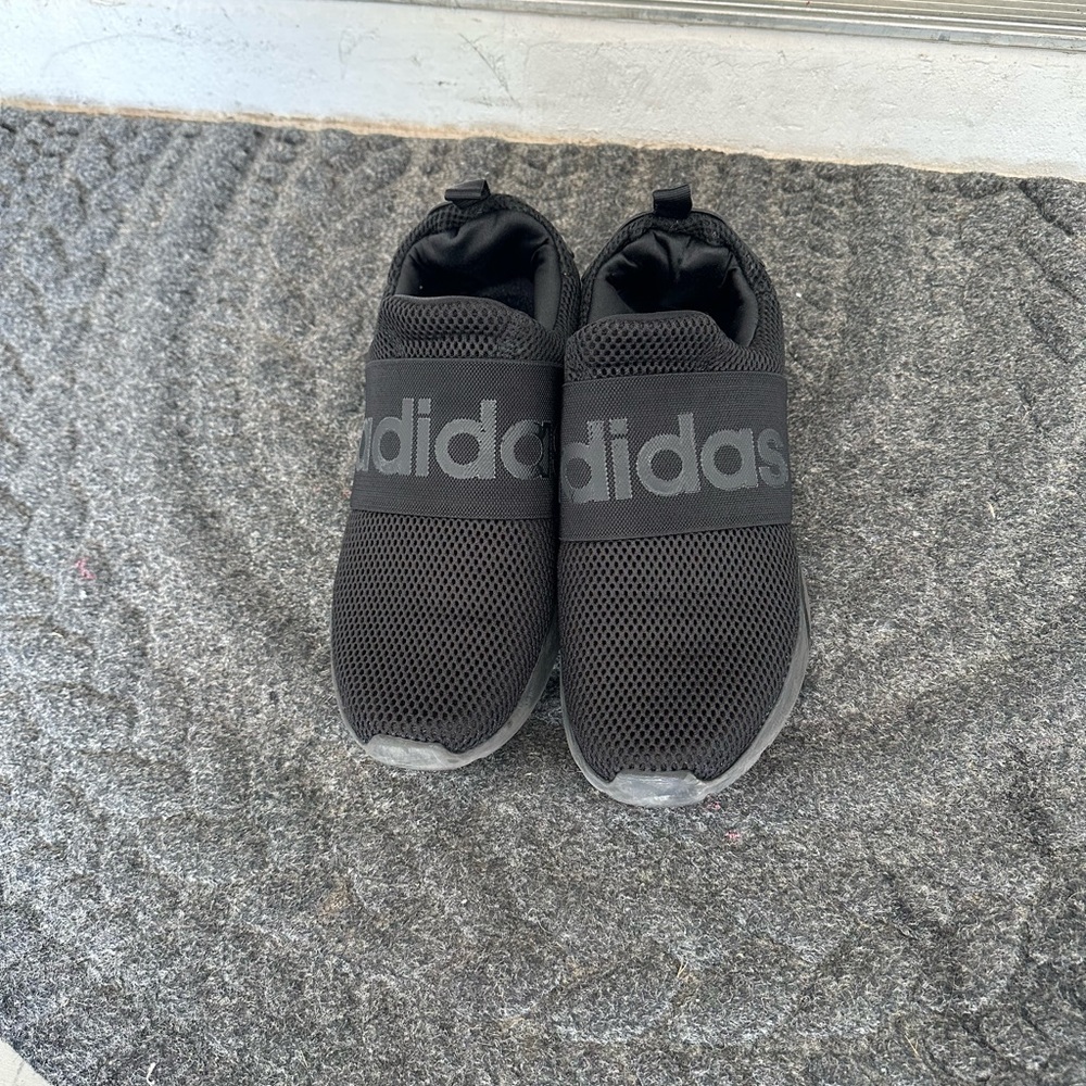 Adidas Black Mesh Slip-On